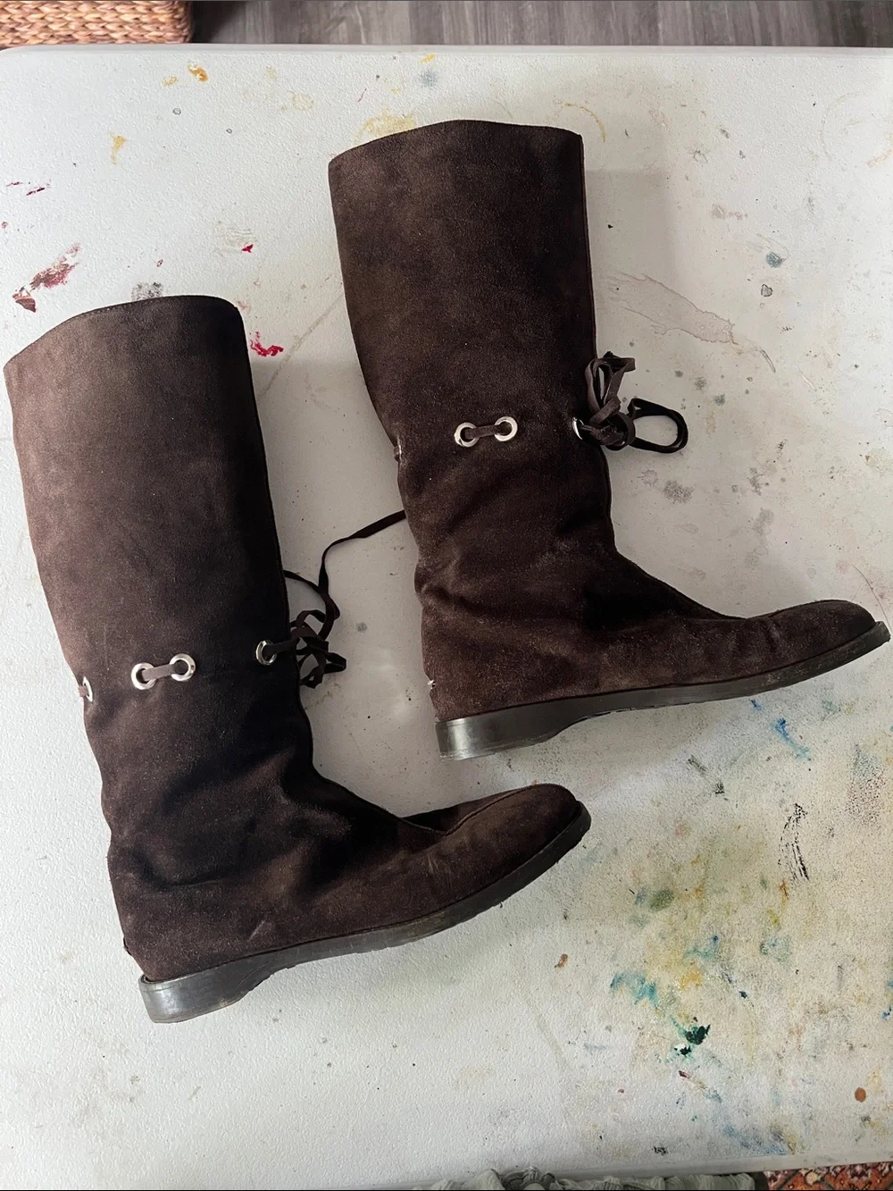 Jimmy Choo Genuine Suede Boots Sz 8